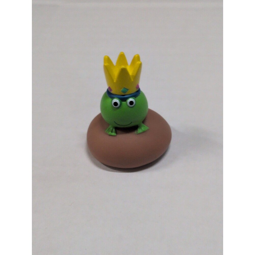 Peppa Pig Crown Frog Prince Mini Figure 2003 Jazwares 1.75" Figure Cake Topper